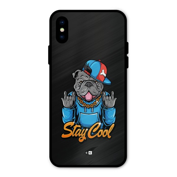 Chill Calm Cool Metal Back Case for iPhone X