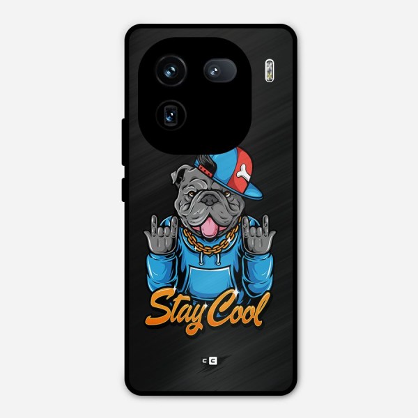 Chill Calm Cool Metal Back Case for iQOO 12