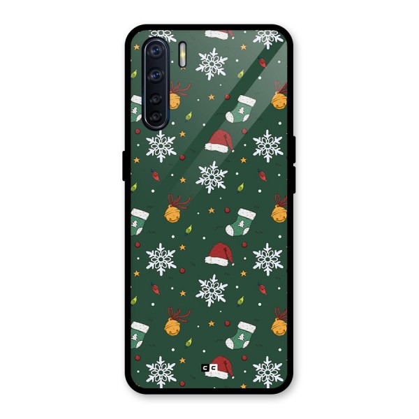 Christmas Call Glass Back Case for Oppo F15