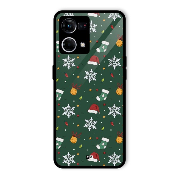 Christmas Call Glass Back Case for Oppo F21s Pro 4G