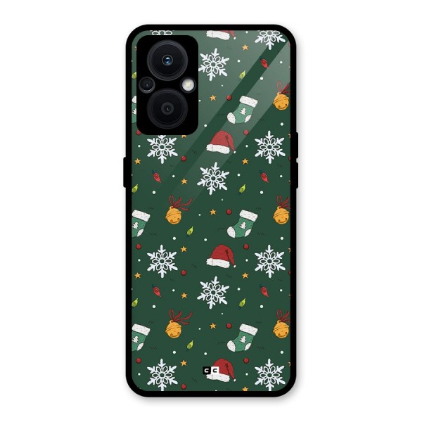 Christmas Call Glass Back Case for Oppo F21s Pro 5G