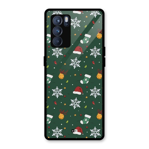 Christmas Call Glass Back Case for Oppo Reno6 Pro 5G