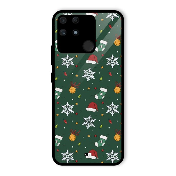 Christmas Call Glass Back Case for Realme Narzo 50A