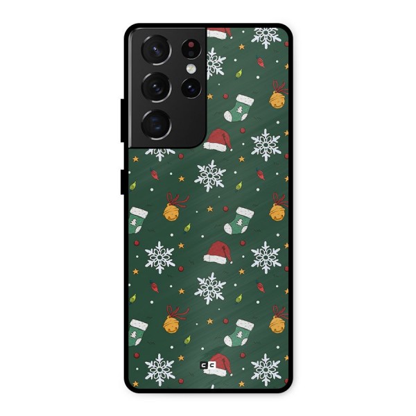 Christmas Call Metal Back Case for Galaxy S21 Ultra 5G