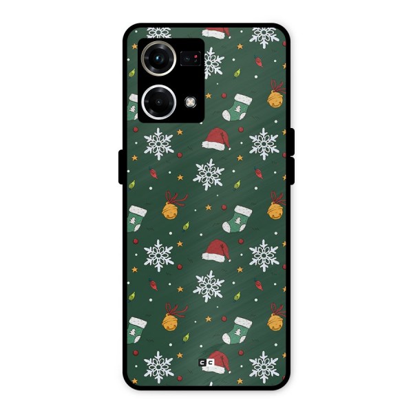 Christmas Call Metal Back Case for Oppo F21s Pro 4G