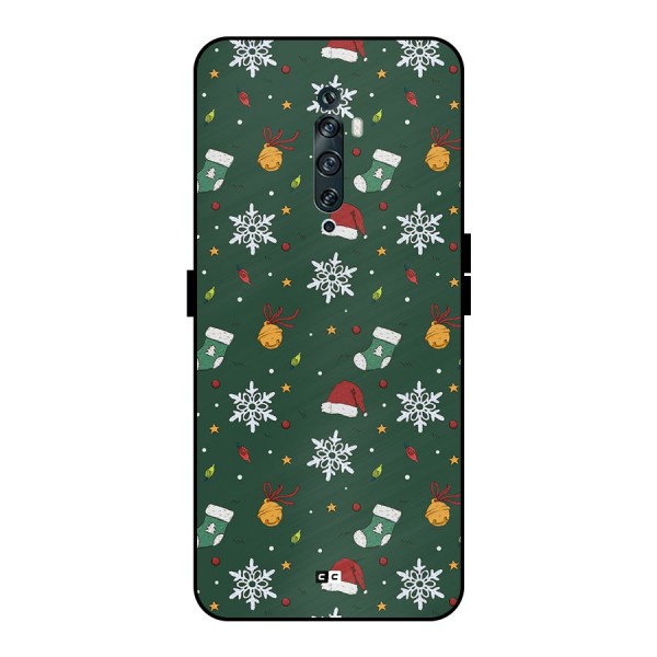 Christmas Call Metal Back Case for Oppo Reno2 F