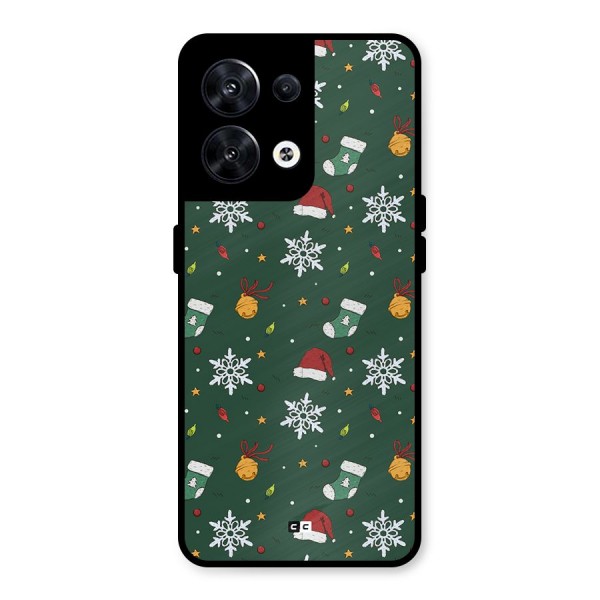 Christmas Call Metal Back Case for Oppo Reno8 5G