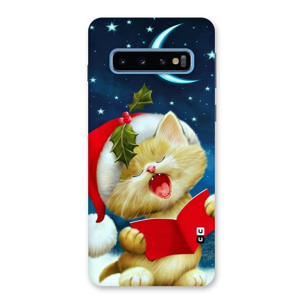 Christmas Cat Back Case for Galaxy S10