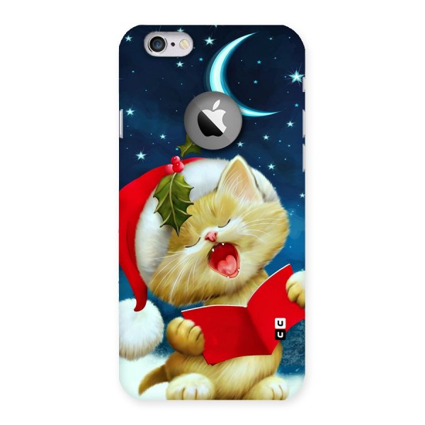 Christmas Cat Back Case for iPhone 6 Logo Cut