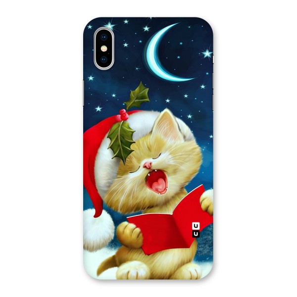 Christmas Cat Back Case for iPhone X