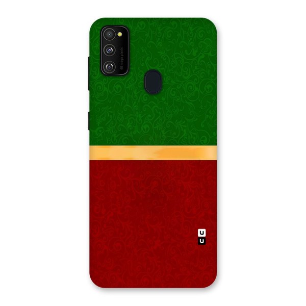 Christmas Colors Stripe Back Case for Galaxy M30s
