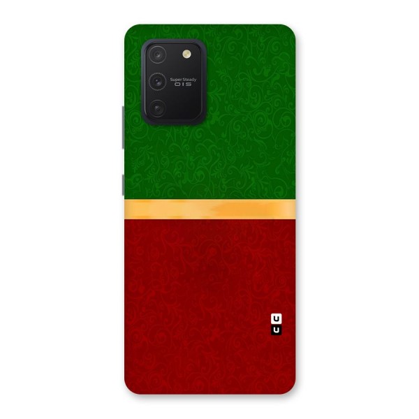 Christmas Colors Stripe Back Case for Galaxy S10 Lite