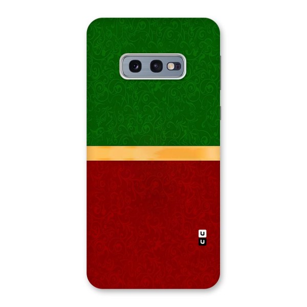 Christmas Colors Stripe Back Case for Galaxy S10e