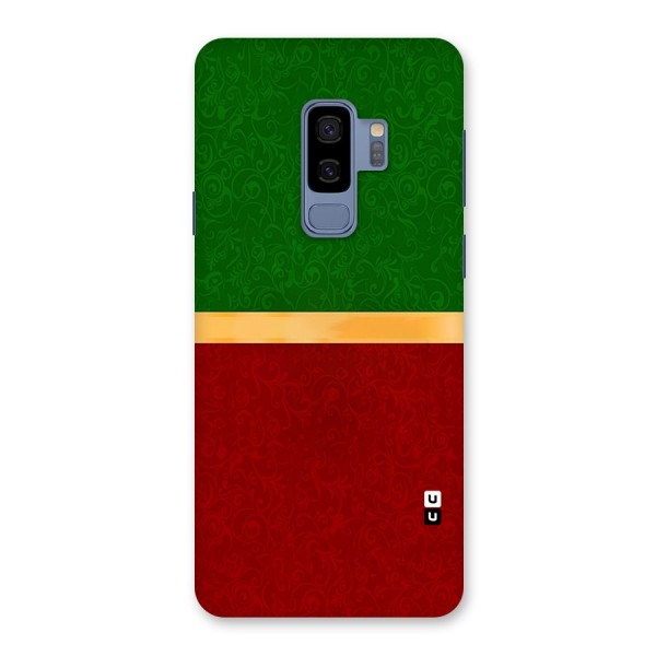 Christmas Colors Stripe Back Case for Galaxy S9 Plus