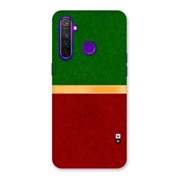 Christmas Colors Stripe Back Case for Realme 5 Pro