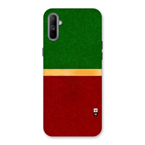 Christmas Colors Stripe Back Case for Realme C3