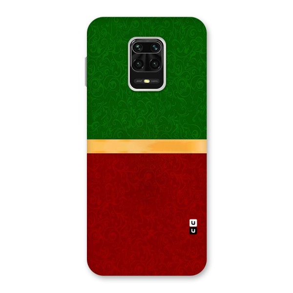 Christmas Colors Stripe Back Case for Redmi Note 9 Pro Max
