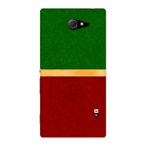 Christmas Colors Stripe Back Case for Sony Xperia M2