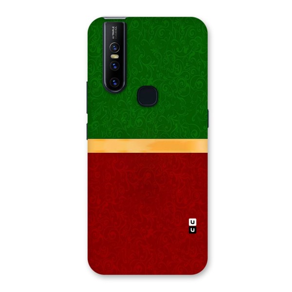 Christmas Colors Stripe Back Case for Vivo V15
