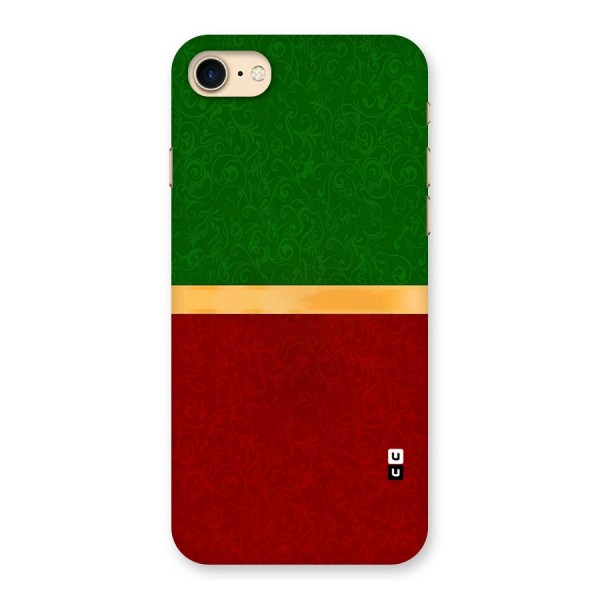 Christmas Colors Stripe Back Case for iPhone 7