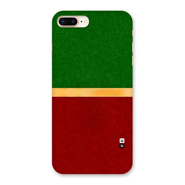Christmas Colors Stripe Back Case for iPhone 8 Plus