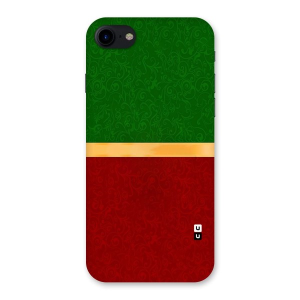 Christmas Colors Stripe Back Case for iPhone SE 2020