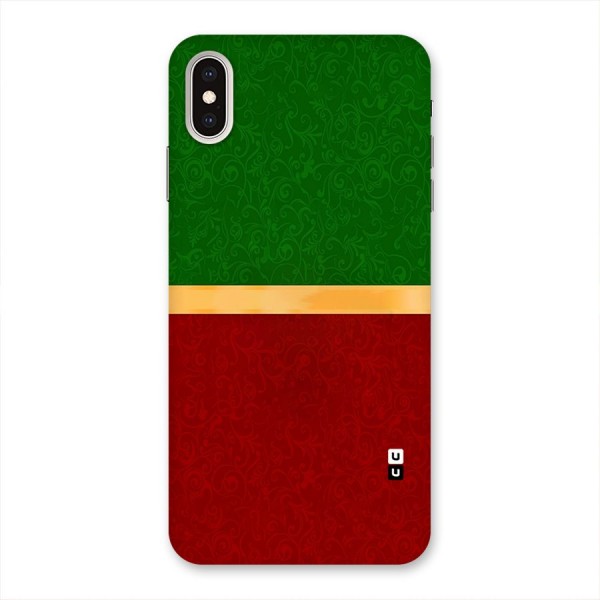 Christmas Colors Stripe Back Case for iPhone XS Max