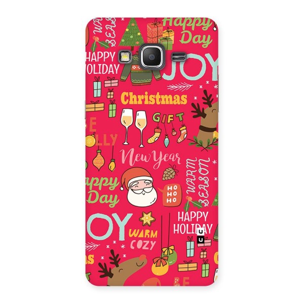 Christmas Joy Happy Day Back Case for Galaxy Grand Prime