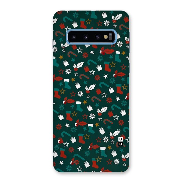 Christmas Pattern Design Back Case for Galaxy S10