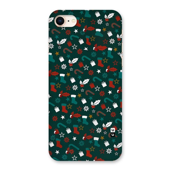 Christmas Pattern Design Back Case for iPhone 8