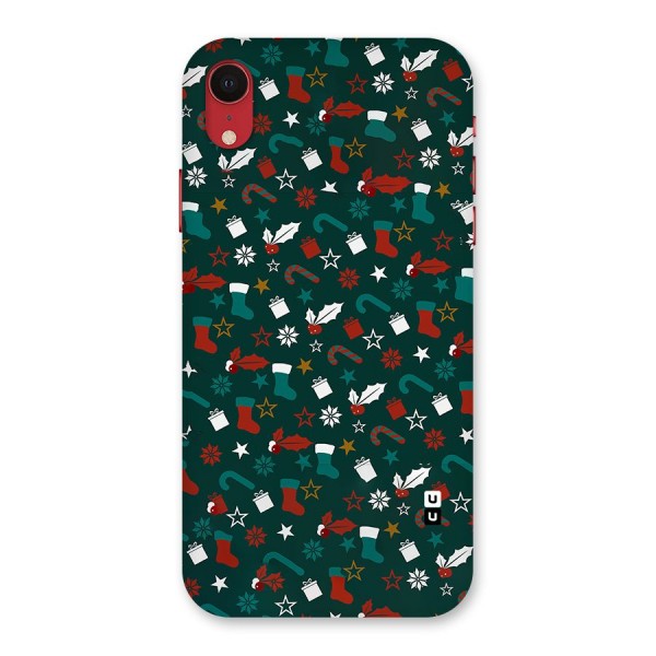 Christmas Pattern Design Back Case for iPhone XR