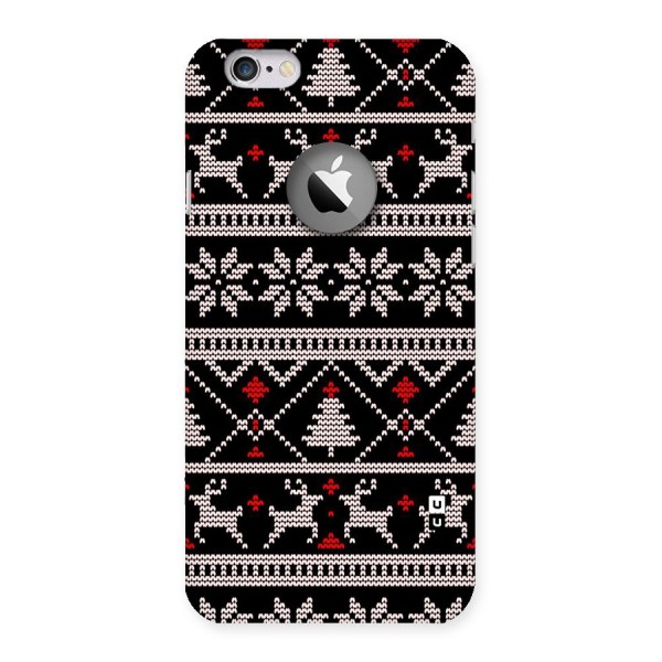 Christmas Seamless Aztec Pattern Back Case for iPhone 6 Logo Cut