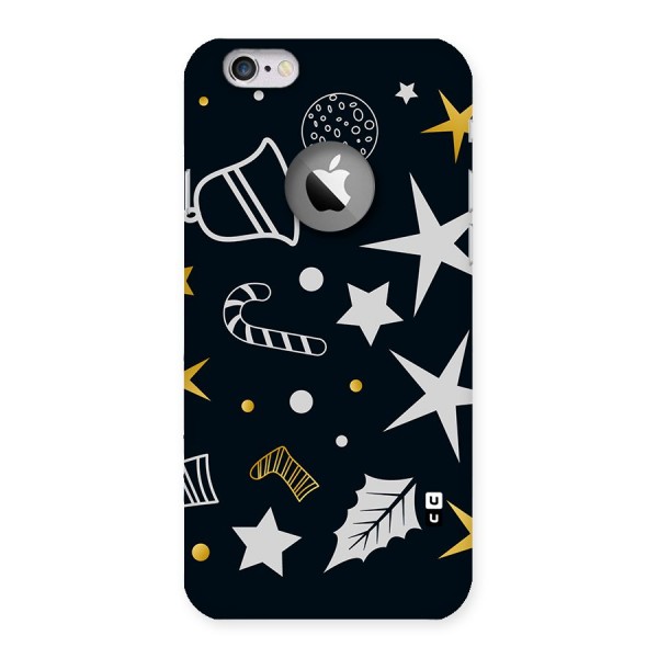 Christmas Special Pattern Back Case for iPhone 6 Logo Cut