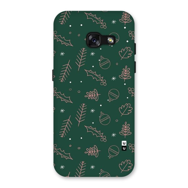 Christmas Vibes Leaves Back Case for Galaxy A3 (2017)