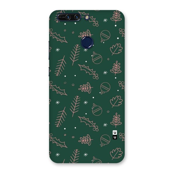 Christmas Vibes Leaves Back Case for Honor 8 Pro