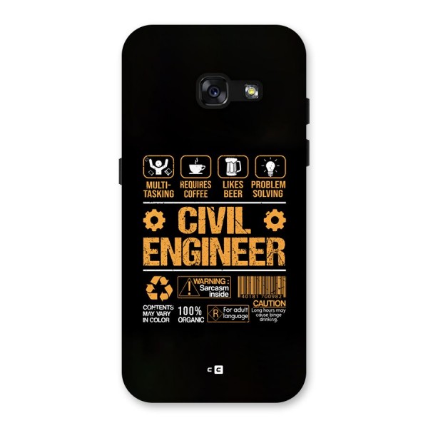 Civil Engineer Back Case for Galaxy A3 (2017)