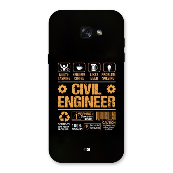 Civil Engineer Back Case for Galaxy A7 (2017)