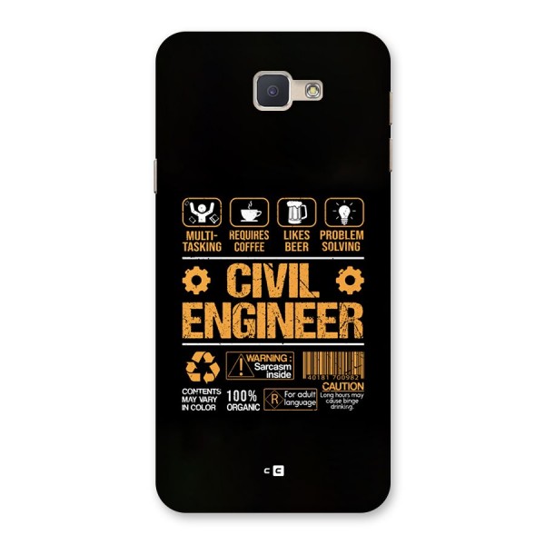 Civil Engineer Back Case for Galaxy J5 Prime