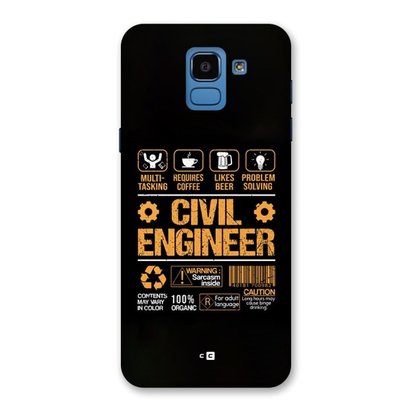 Civil Engineer Back Case for Galaxy On6