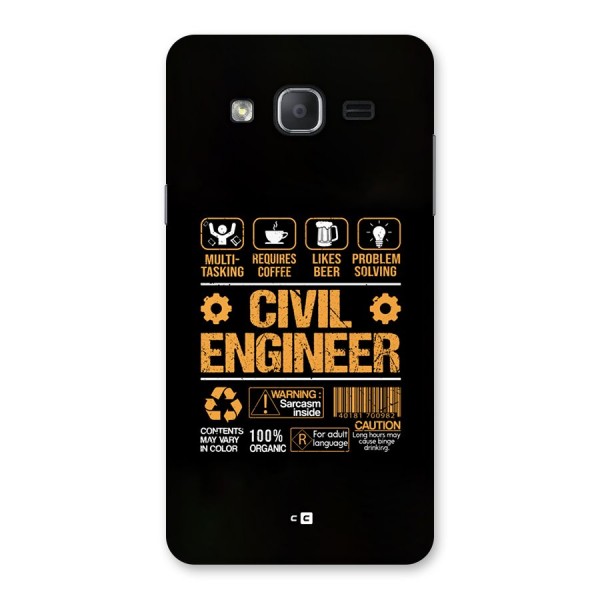 Civil Engineer Back Case for Galaxy On7 2015