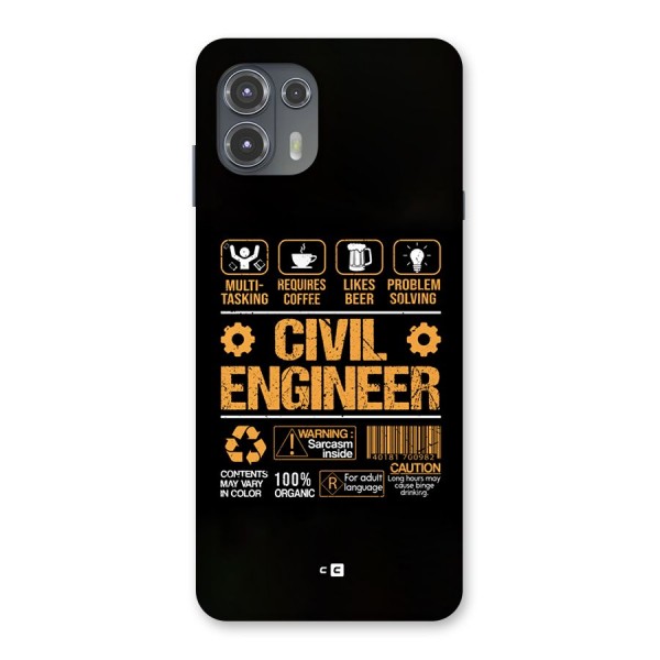 Civil Engineer Back Case for Motorola Edge 20 Fusion