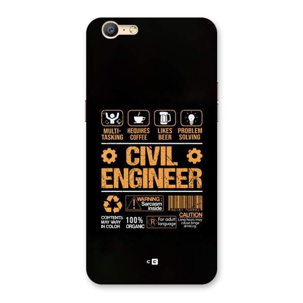 Civil Engineer Back Case for Oppo A39
