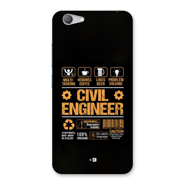 Civil Engineer Back Case for Vivo Y53