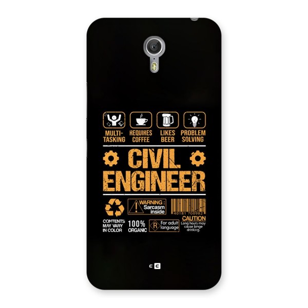 Civil Engineer Back Case for Zuk Z1
