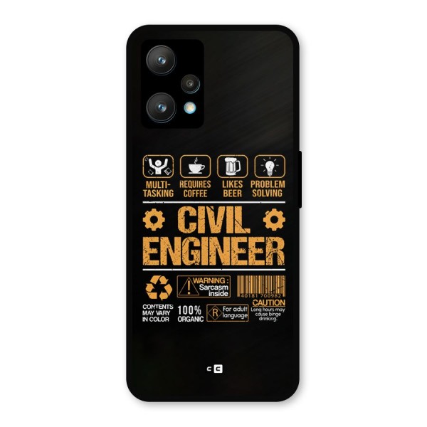 Civil Engineer Metal Back Case for Realme 9 Pro Plus 5G
