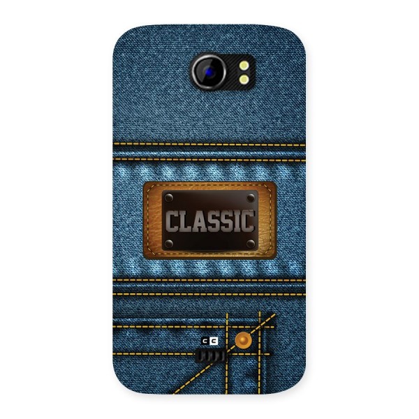 Classic Denim Back Case for Canvas 2 A110