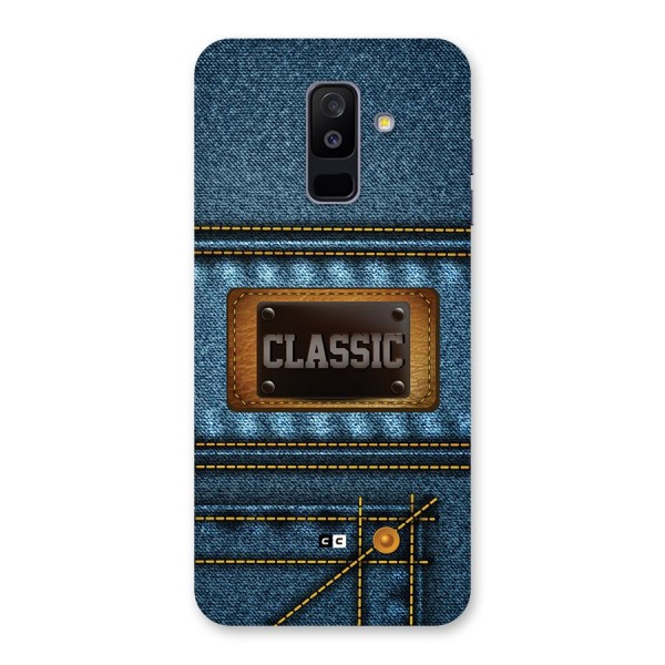 Classic Denim Back Case for Galaxy A6 Plus