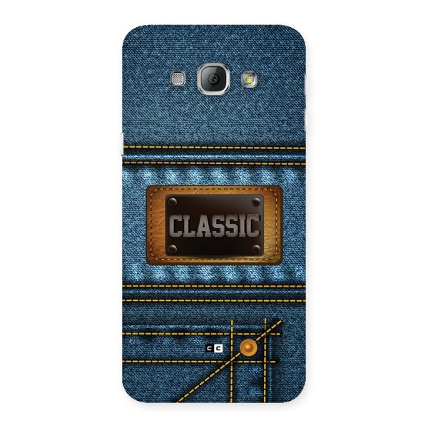 Classic Denim Back Case for Galaxy A8