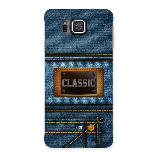 Classic Denim Back Case for Galaxy Alpha