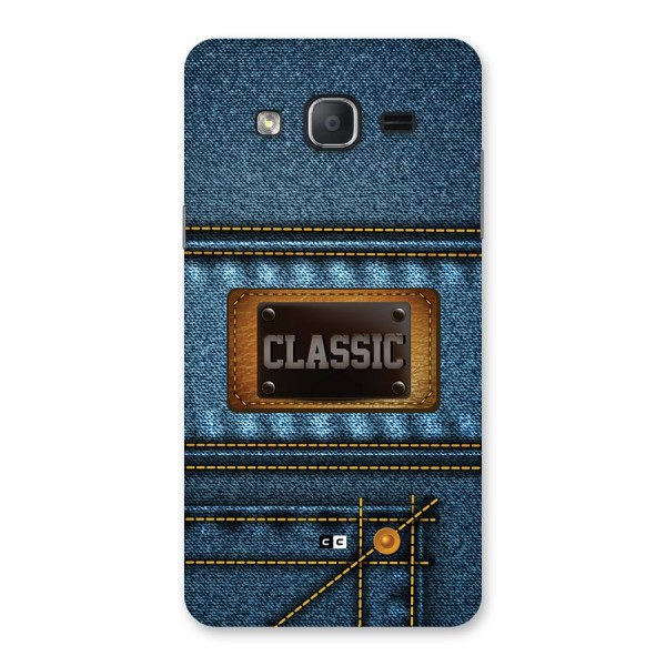 Classic Denim Back Case for Galaxy On7 Pro